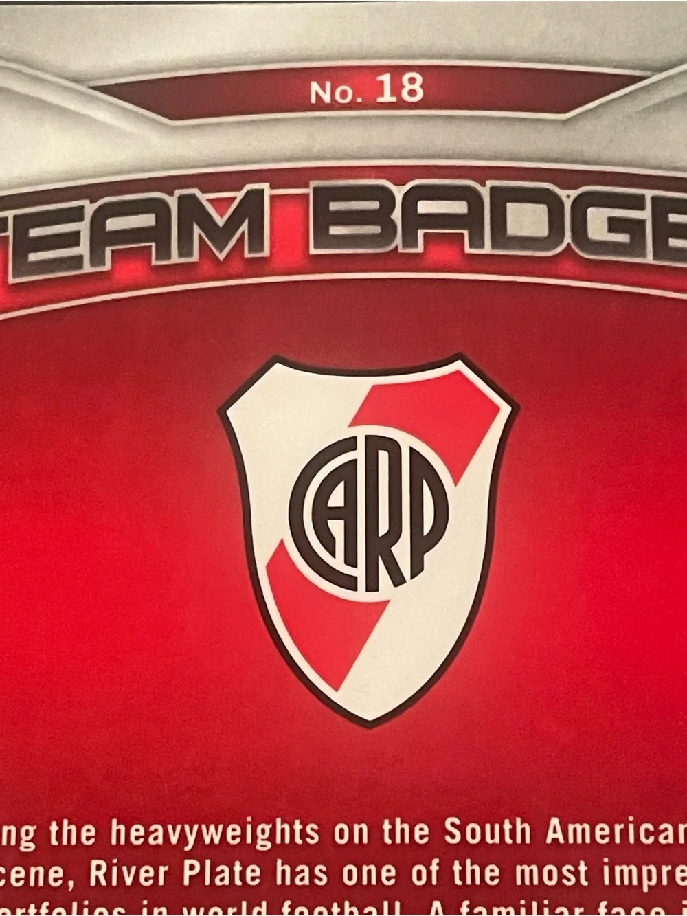 2025 Panini Prizm FIFA Club World Cup #18 River Plate Team Badge Card